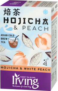 Hojicha i Brzoskwinia Cold Brew – prażona zielona herbata z brzoskwinią na zimno